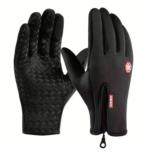 Outdoor Cycling Gloves Winter Warm Anti-Slip — Full-Finger Bike Gloves for Autumn & Cold Weather — view 1 of gloves
