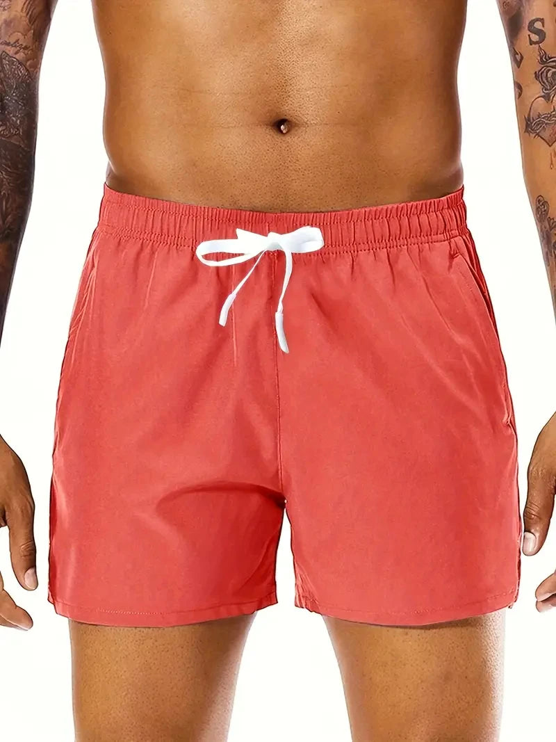 Men's Summer Beach Shorts, Elastic Waist with Double Pockets — view 8 of shorts