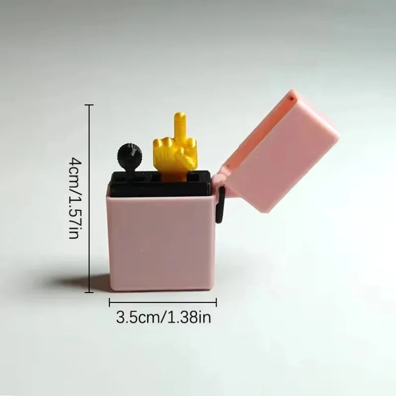 Home Decor Funny Gag Surprise Gift Box — Birthday Prank Middle-Finger Desk Toy — view 2 of home decor