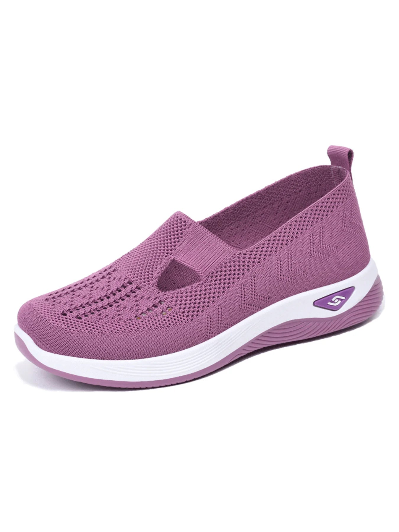 Women's shoes Solid Color Breathable Sneakers, casual sneaker women's summer sneakers, Low-top Knitted Casual Shoes Mom Shoes — view 13 of product