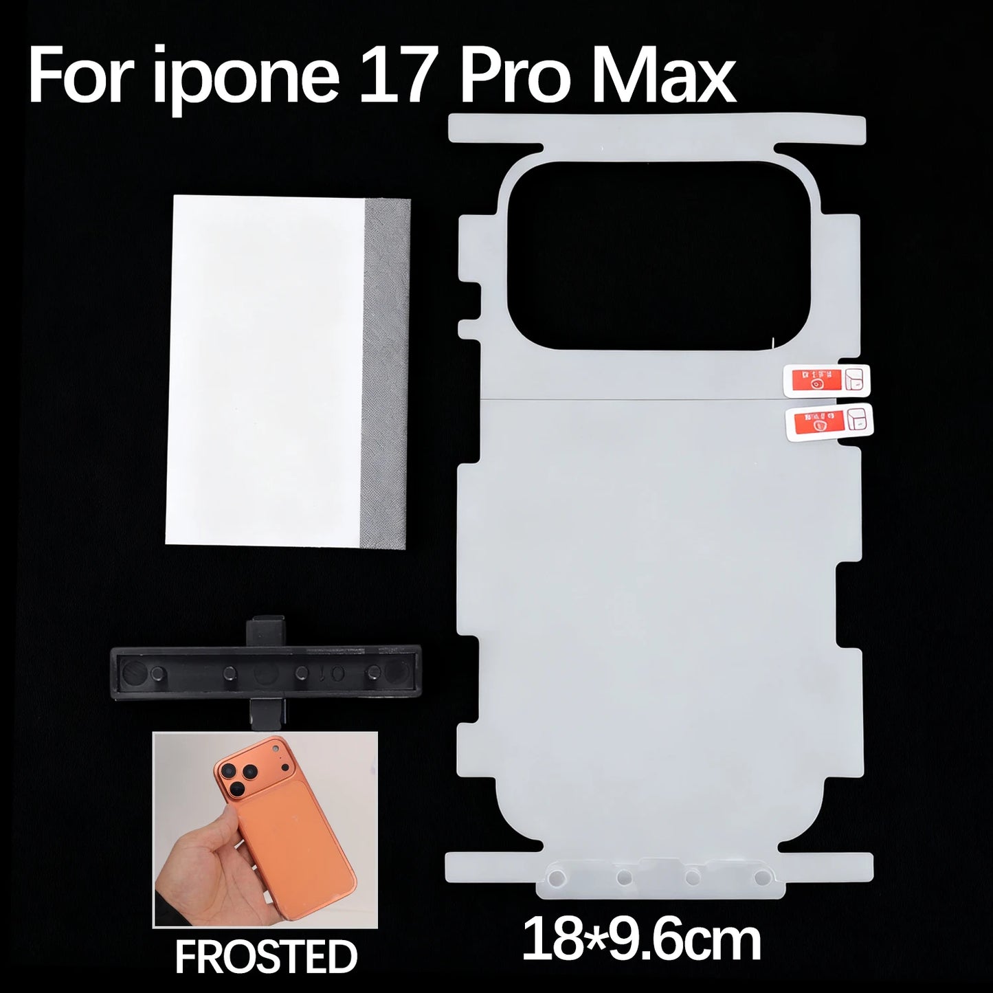 Border Hydrogel Film for iPhone 17 Pro Max / 17 Air HD Side Frame Wrap — view 10 of screen protectors