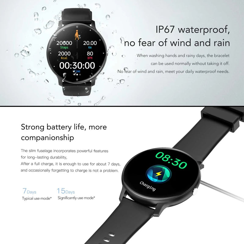 2026 Men's Ultra-Slim Smart Watch — 100+ Sports Modes AI Voice Bluetooth Smartwatch — view 2 of smart watches