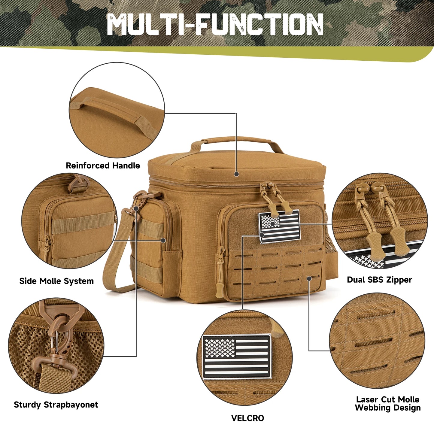 Insulated Lunch Box — Leak-Proof Tactical Cooler Bag for Work & Picnics — view 3 of bags