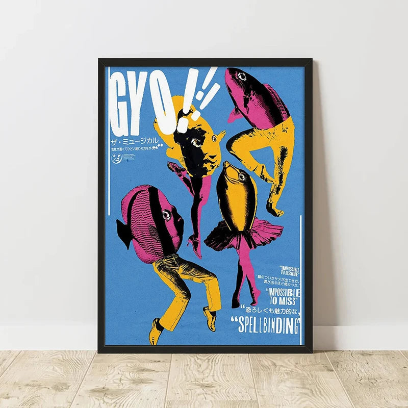 Classic Retro Abstract Art Canvas Poster &mdash; Frameless Print for Home &amp; Room Wall Decor