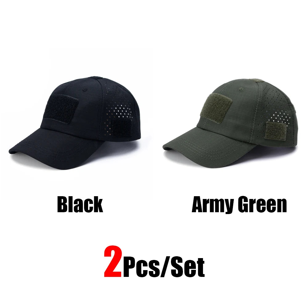 Camouflage Baseball Cap Outdoor — Tactical Sun Protection Hunting Hiking Fishing Men's Hat — view 9 of hats & caps