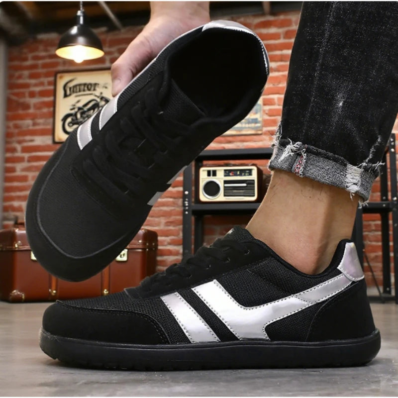 Men's Wide Barefoot Sneakers — Minimalist Breathable Walking Trail Trainers — view 7 of sneakers