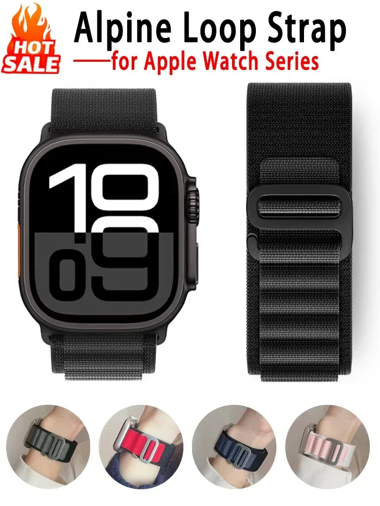 Alpine Loop Band for Apple Watch Ultra 2 — 42/44/45/46/49mm Durable Nylon Strap — view 3 of watch straps
