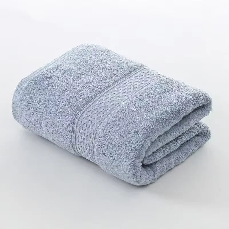 Bath Towels Cotton Washcloth Hotel Set — Solid-Color Soft Absorbent Multipurpose for Bathroom — view 2 of bath & towels