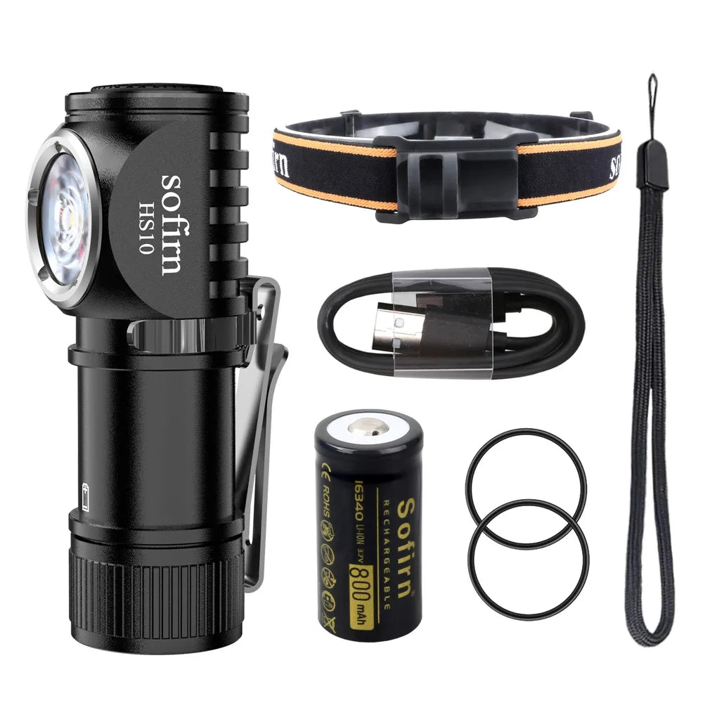 Sofirn HS10 USB-C Magnetic Headlamp — 1100 Lumen TN3535 Mini Light — view 7 of outdoor sports