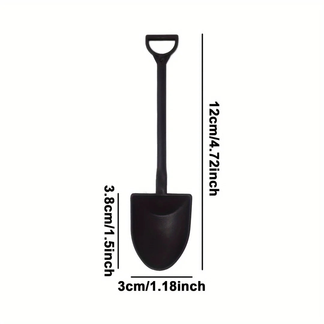 Disposable Plastic Dessert Shovel Spoons &mdash; Vintage Cake, Ice Cream &amp; Yogurt Spoons (50/100 Pcs) — view 6 of dining & tableware