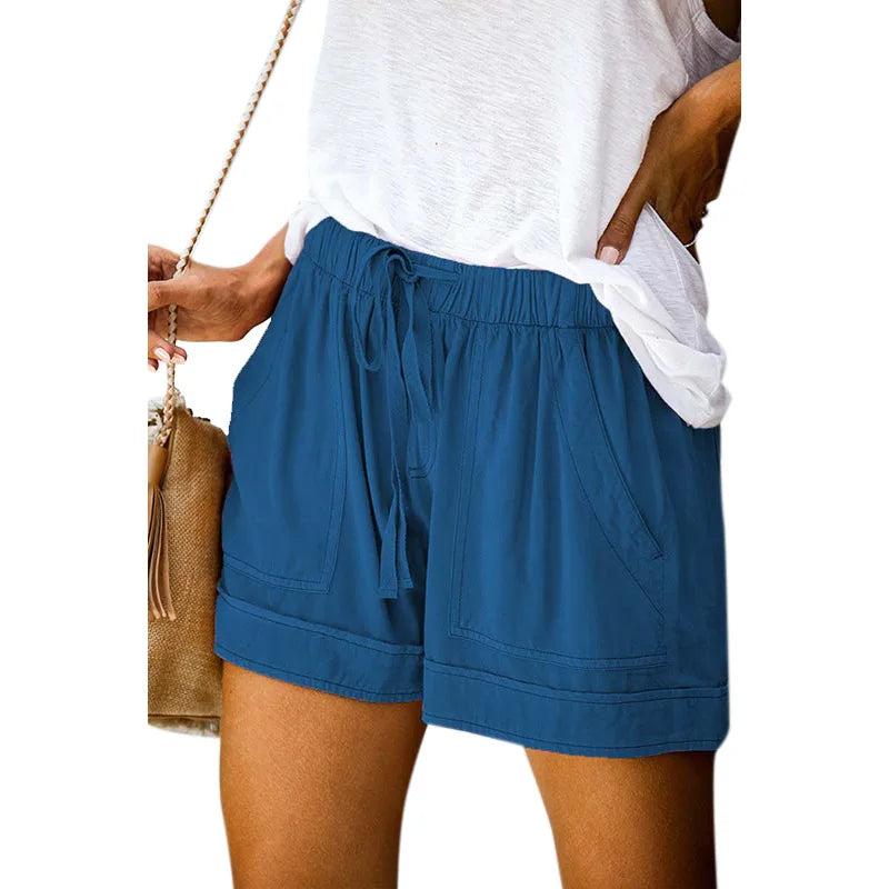Plus-Size Women’s Sport Shorts — S-5XL Rope-Tie Summer Yoga Leggings Shorts — view 11 of shorts