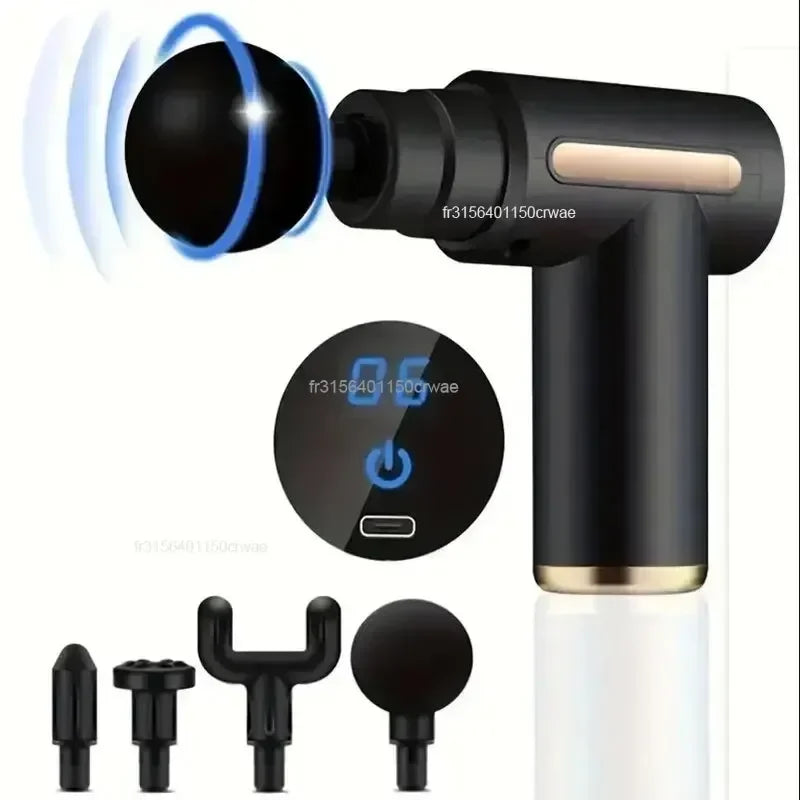 Mini Muscle Massage Gun Protable Body Massager Deep Handheld Percussion Massager for Body Back and Neck Leg — view 1 of electronics & gadgets