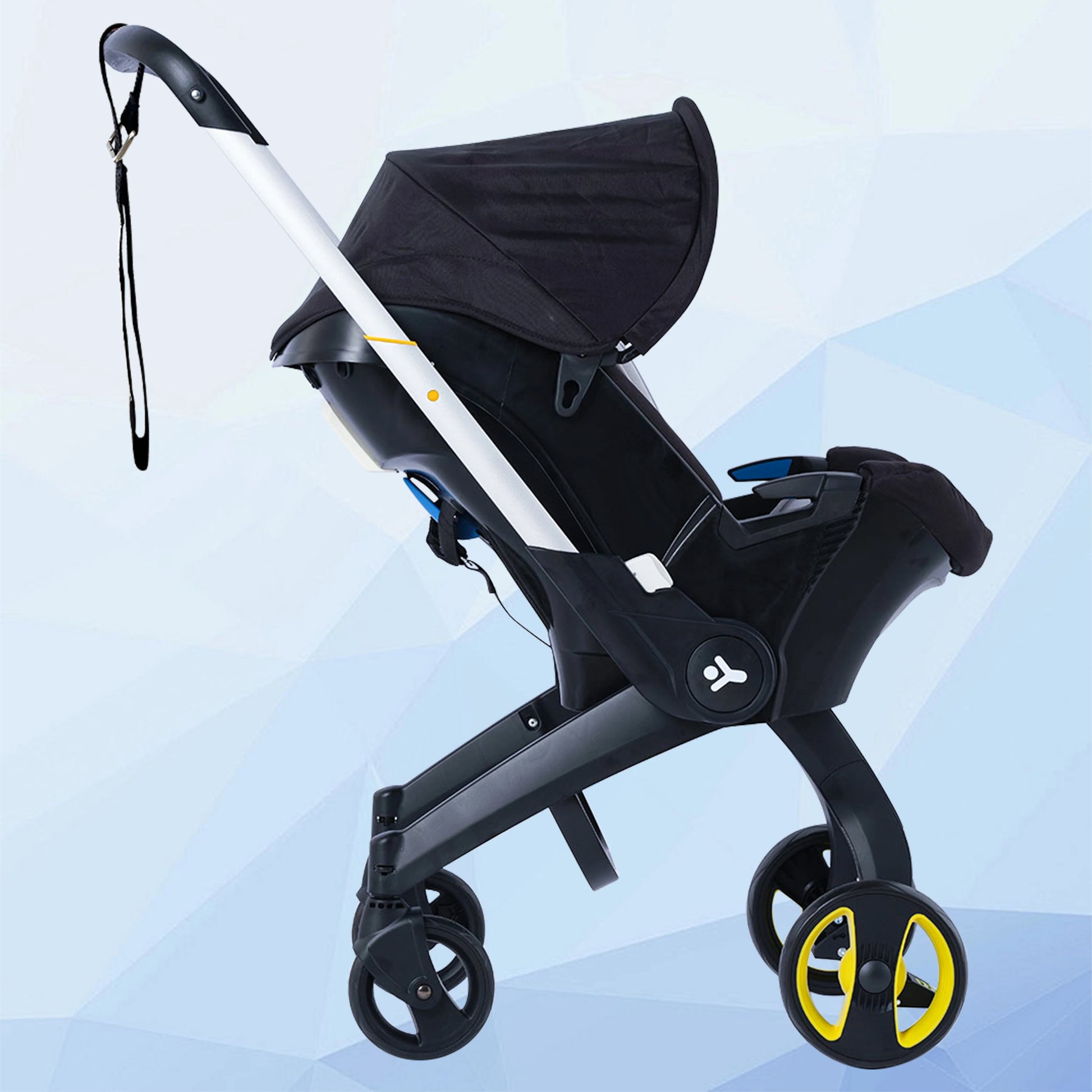 Foldable Baby Stroller with Sunshade - Lightweight Metal-Frame Travel Stroller — view 3 of baby strollers