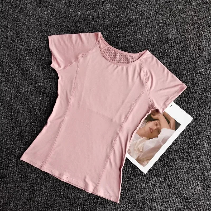 Women's Activewear Short-Sleeve Sports T-Shirt — Lightweight Quick-Dry Yoga Workout Top — view 9 of women's activewear
