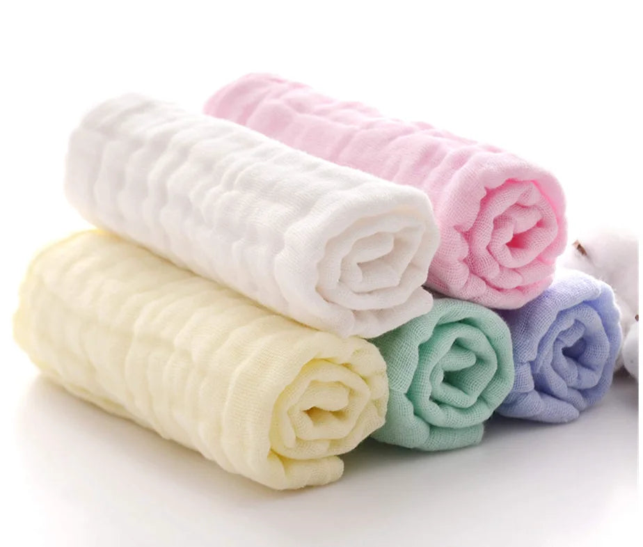 Natural Cotton Baby Washcloths - Soft Newborn Face Towels for Sensitive Skin — view 6 of baby bath