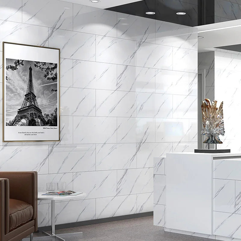 30×60cm Marble Peel-and-Stick PVC Tiles (10–20PCS) – Waterproof Removable Self-Adhesive Floor & Wall Stickers