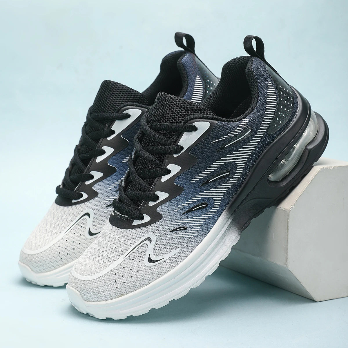 Women's Air Cushion Tennis Sneakers — Mesh Breathable Walking Sport Trainers — view 6 of sneakers