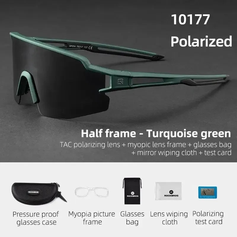 ROCKBROS Cycling Sunglasses Photochromic Eye-Protecting — Adaptive Windproof Bicycle Outdoor Goggles — view 8 of sunglasses