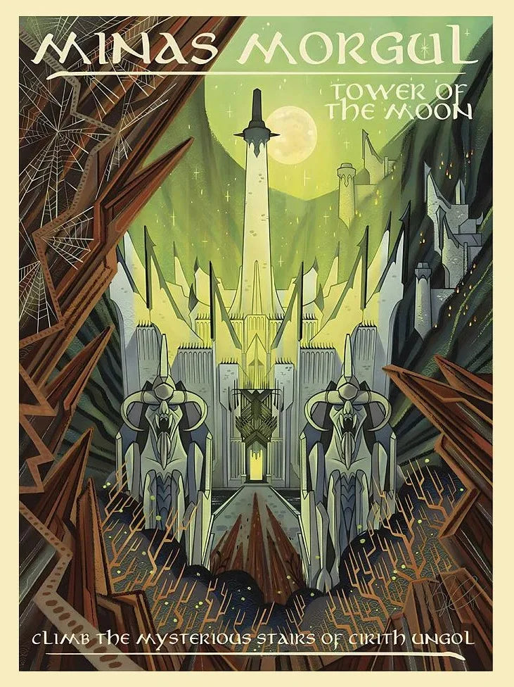 Middle-Earth Travel Canvas Poster &mdash; Vintage Lord of The Rings Fantasy Movie Wall Art — view 17 of wall art & prints