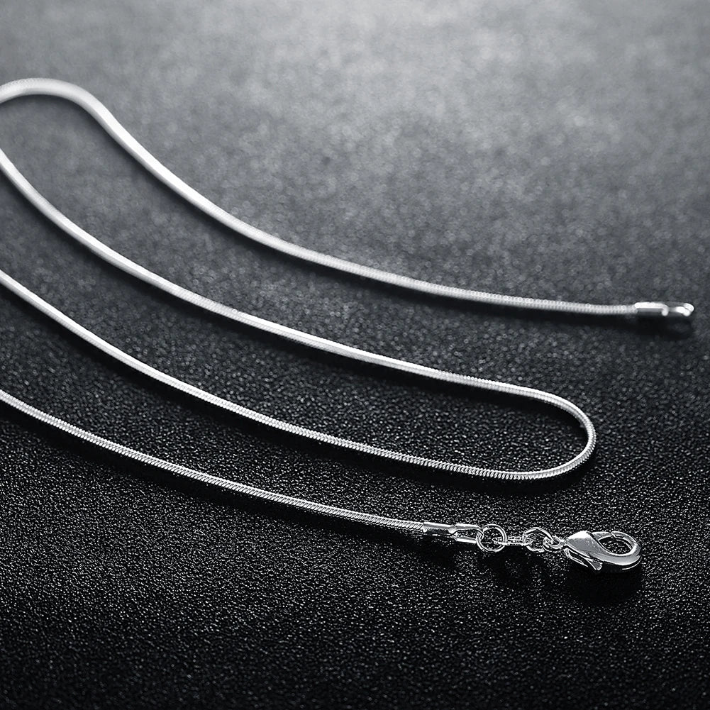 Unisex 925 Sterling Silver Snake Chain Necklace 10-Pack — 16-30in Wholesale Jewelry — view 6 of jewelry