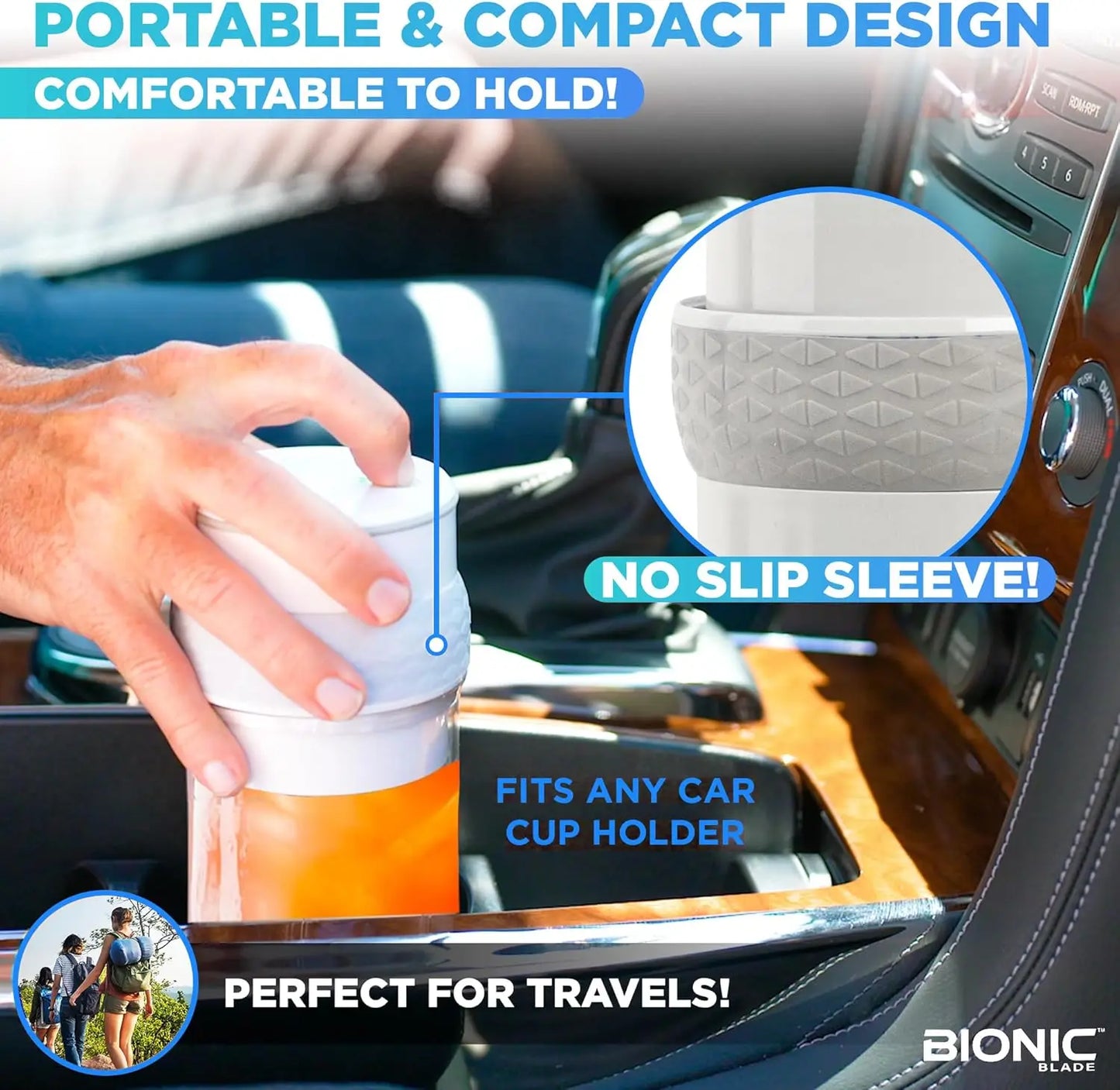Bionic Blade Cordless Portable Blender (16.5oz) – Rechargeable 18,000 RPM BPA-Free Smoothie Maker — view 4 of home & kitchen