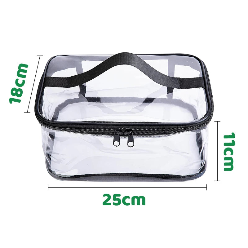 Transparent Kids Toy Organizer Bag - Large Travel Storage Tote with Handle — view 7 of storage bags