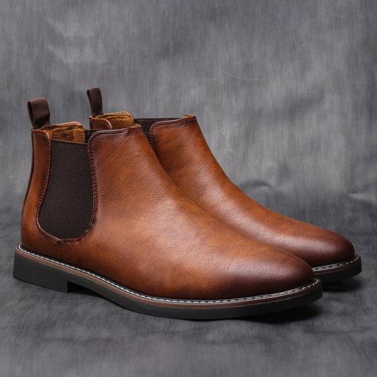 Men's Chelsea Boots — Retro Brand Comfortable Fashion Boots (Sizes 40–46) — view 1 of boots
