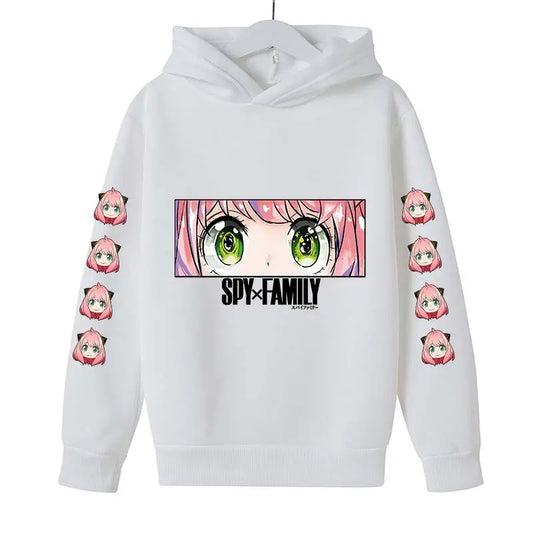 SPY X FAMILY Anya Forger Cute Girls Hoodies Cartoon Printed Kids Sweatshirt Hoodies Children's Clothing