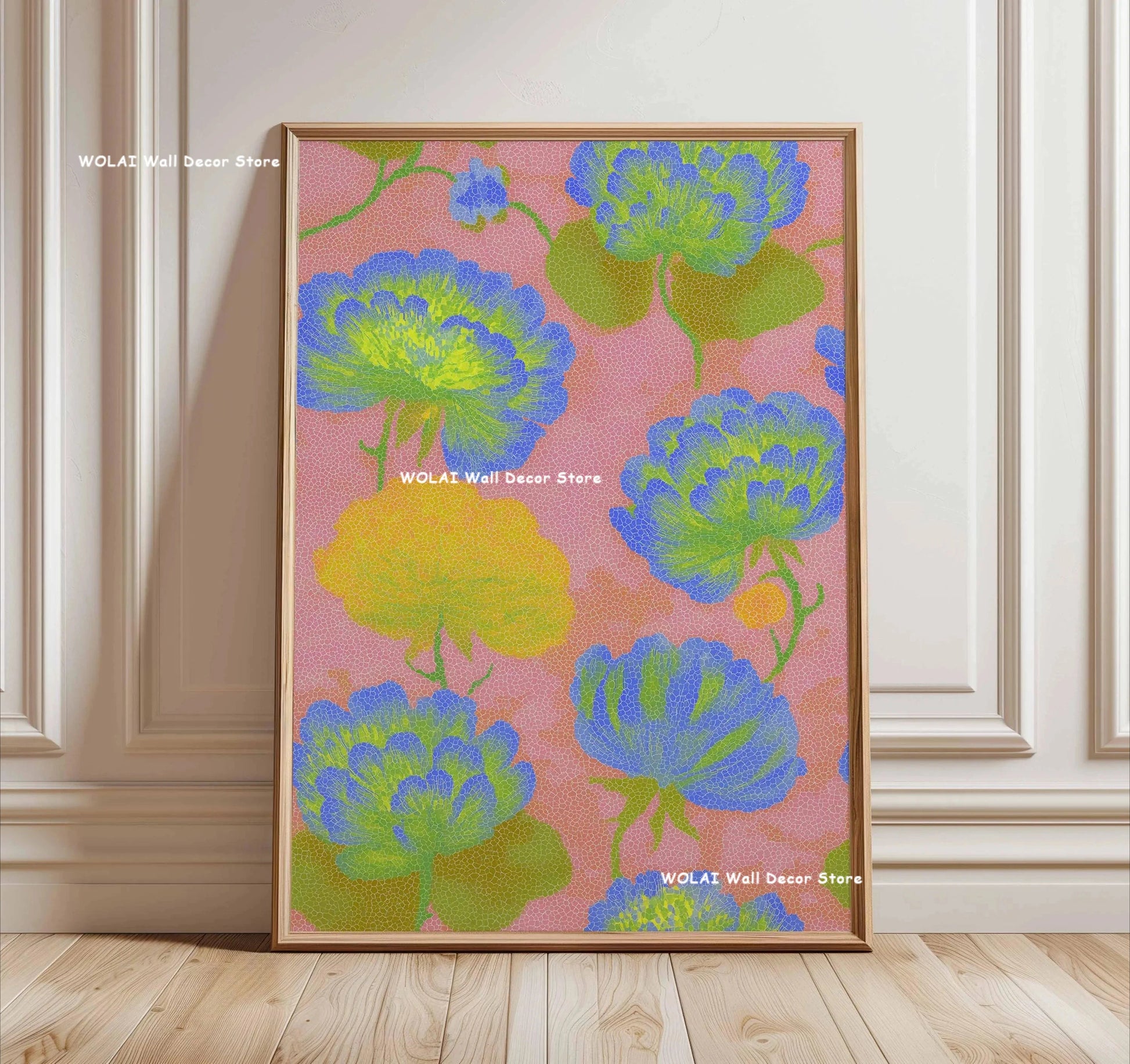 Japanese Forest &amp; Koi Fish Zen Canvas Poster &mdash; Retro Abstract Waves Wall Art for Home — view 14 of wall art & prints