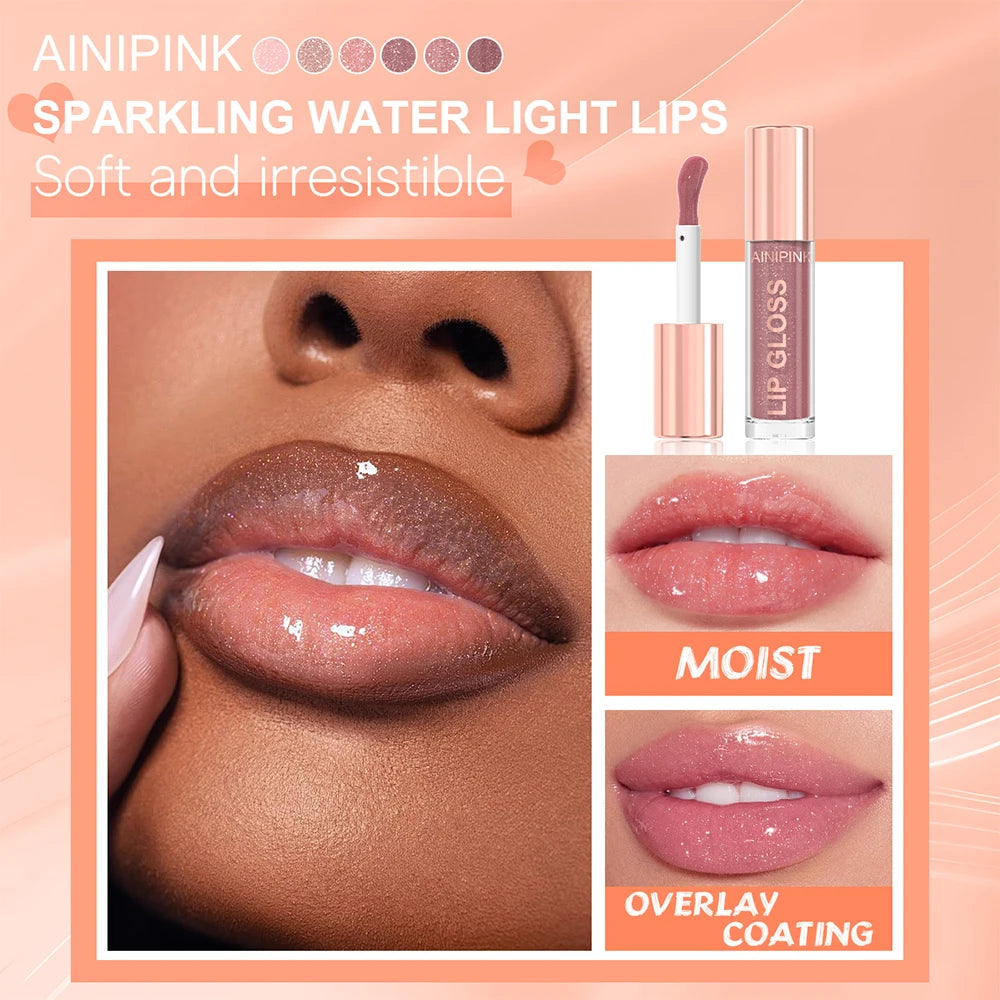 Shimmer Glitter Lip Gloss — Waterproof Moisturizing High-Shine Lip Color — view 3 of makeup
