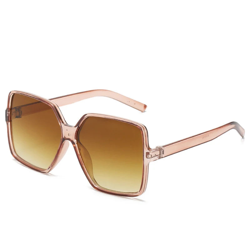 Square Big-Frame Sunglasses Vintage — New It-Girl Designer Retro Women Men Brand UV Shades — view 5 of sunglasses