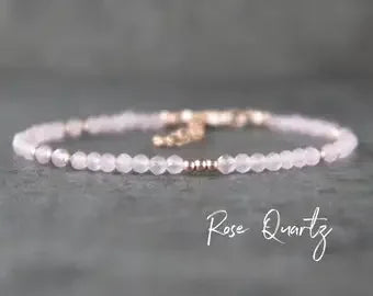 Crystal & Gemstone Anti-Anxiety Bracelet — Rose Quartz, Amethyst, Aventurine & Citrine Healing Beads — view 19 of crystal & gemstone