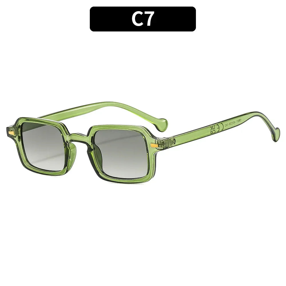 Rectangle Sunglasses Luxurious Designer — Vintage Brand Anti-Glare Women Men Square Shades — view 10 of sunglasses