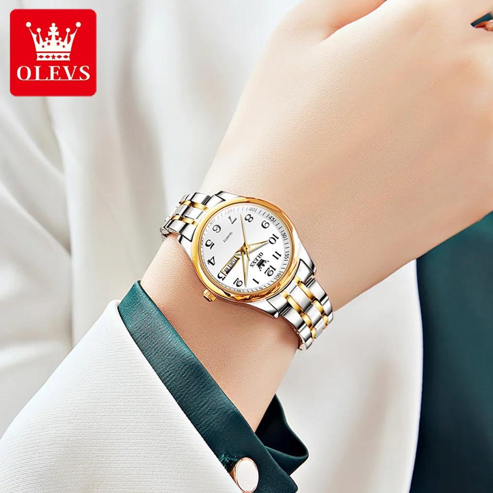 OLEVS Women's Quartz Watch — Fashion Ladies Luxury Wristwatch — view 3 of watches