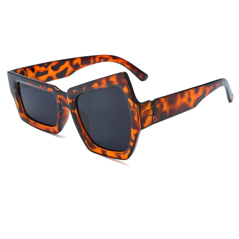 Polygon Square Sunglasses — Unisex Vintage UV400 Flat-Brow Sun Glasses — view 8 of sunglasses