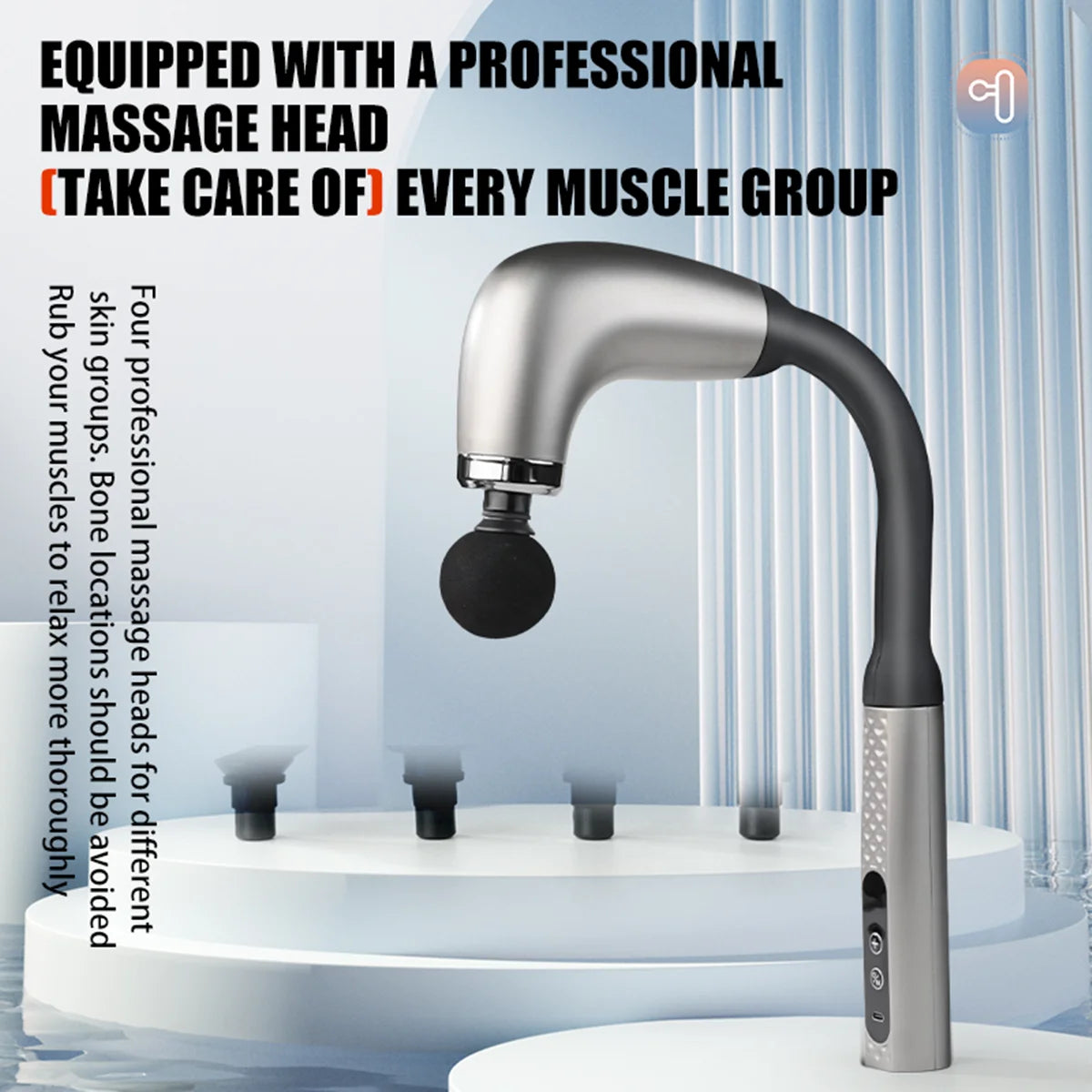 Fascia Gun — Electric Trigger-Point Massage Gun, Pro Body Recovery Massager — view 3 of sports & fitness