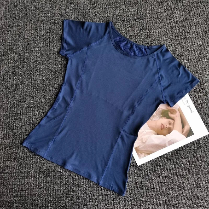 Women's Activewear Short-Sleeve Sports T-Shirt — Lightweight Quick-Dry Yoga Workout Top — view 11 of women's activewear