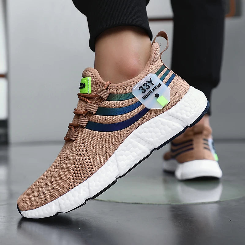 Men's Summer Mesh Sneakers — Breathable Lightweight Outdoor Casual Sport Shoes — view 2 of sneakers