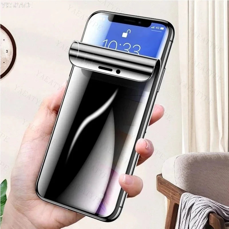 2Pcs Privacy Hydrogel Film for iPhone 6 to 17 Pro Max Anti-Spy Universal — view 5 of screen protectors