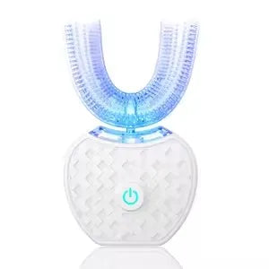 Intelligent Automatic U Type Modes Tooth Brush Sonic Electric Toothbrush USB Rechargeable Tooth Whitening Blue Light