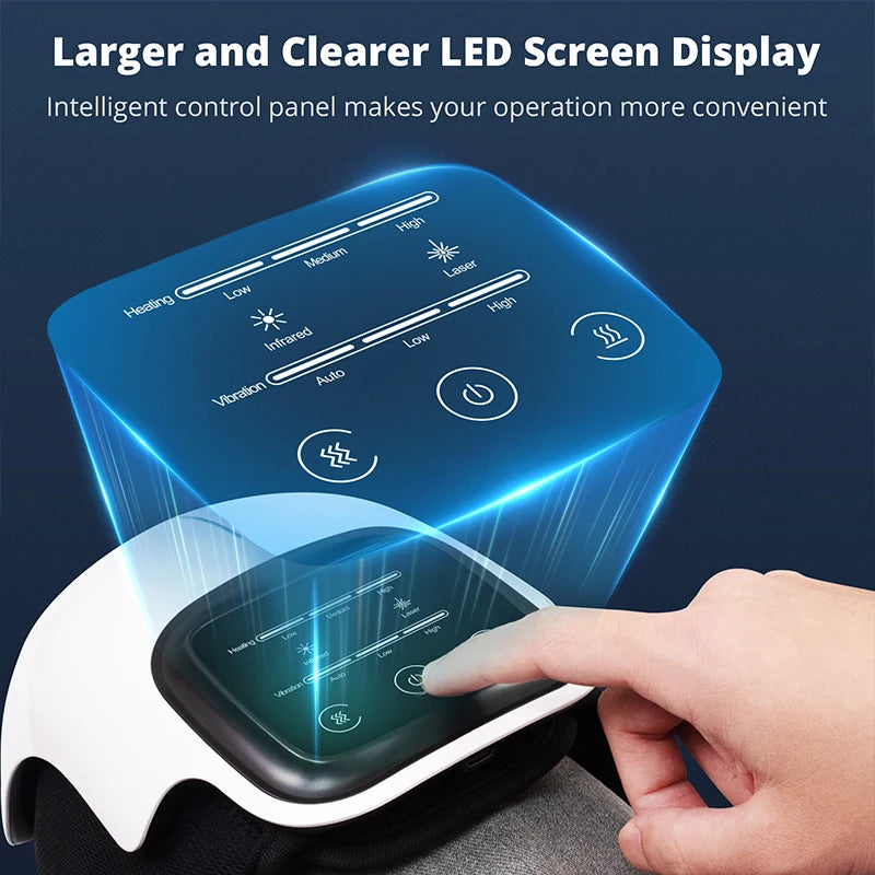 Medcursor Wireless Heated Knee Massager — Hot Compress & Vibration — view 2 of recovery & massage