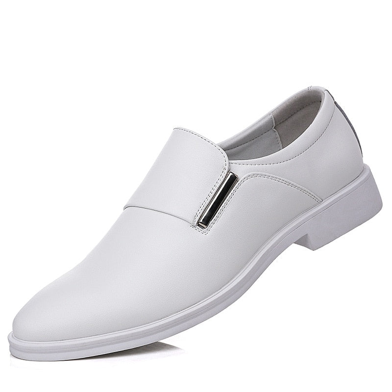 Fashion Dress Shoes Pointed Toe Split Leather Men