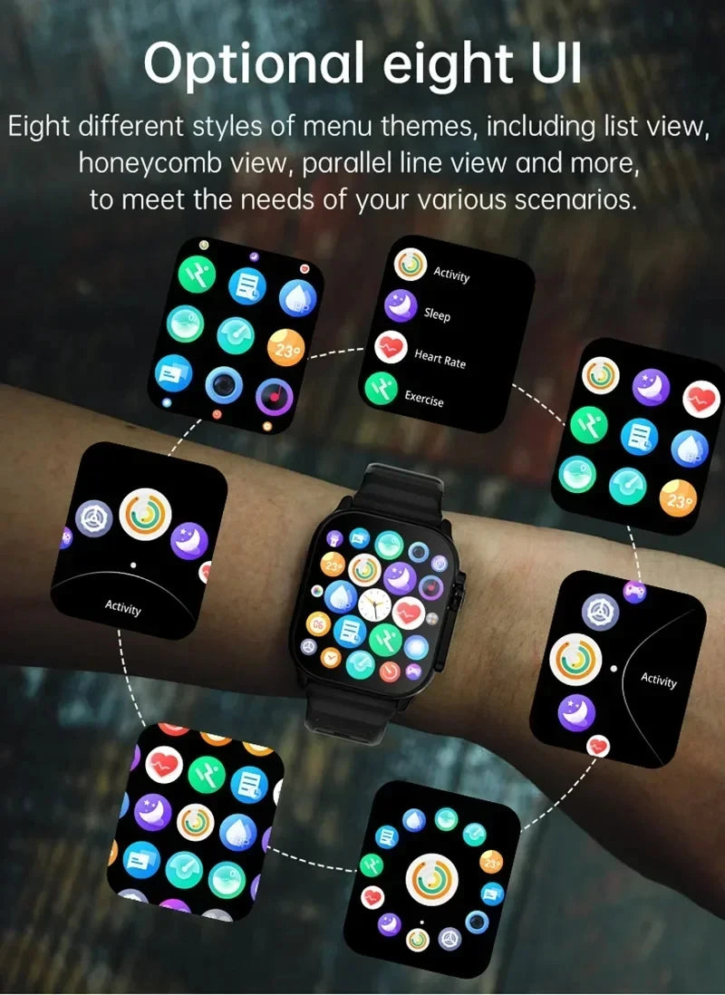 LAXASFIT Smart Watch — Bluetooth Talk, Heart Rate Monitor Sports Smartwatch for Men & Women — view 2 of watches
