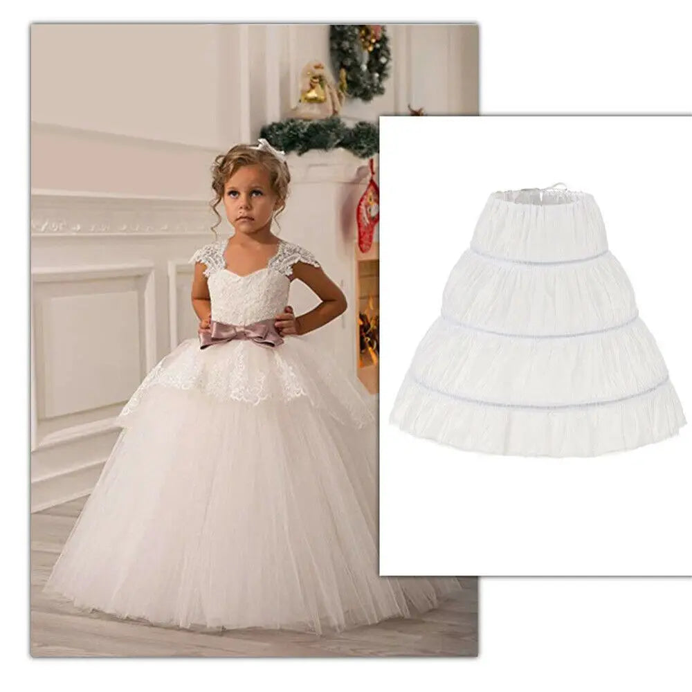 Girls Christmas Princess Tutu Petticoat - Tulle Underskirt for Dresses — view 1 of petticoats