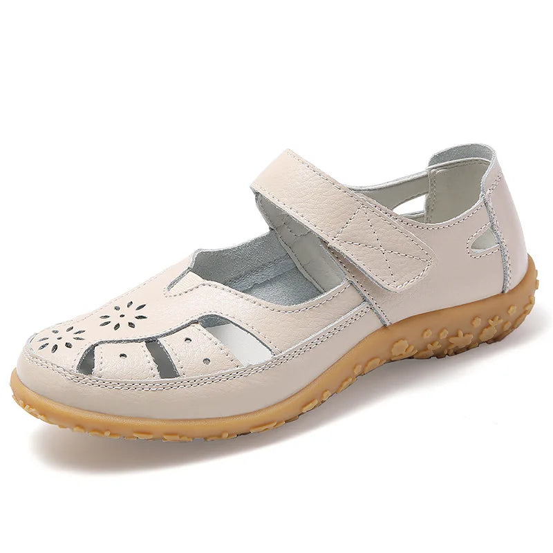 Sandals & Slides — Roman Leather Breathable Slide Sandals, Casual Summer Footwear — view 5 of sandals & slides