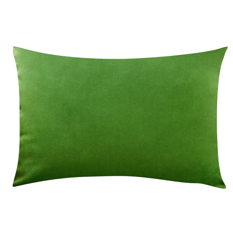 Velvet Plaid Cushion Cover &mdash; 30&times;50 cm Nordic Decorative Pillowcase for Sofa &amp; Bed