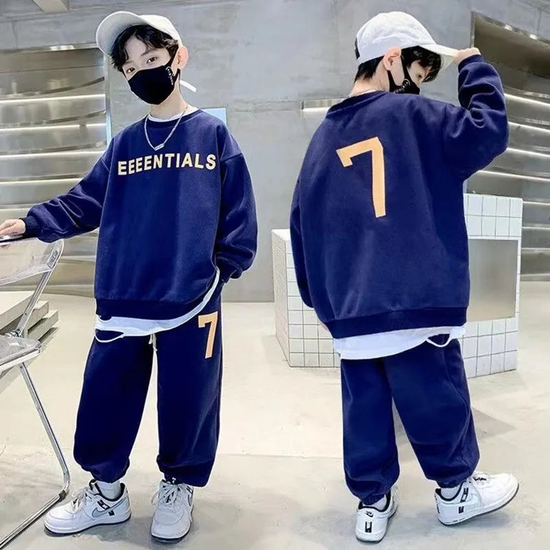 Tracksuit For Boy Children's Clothing Teen Boys' Sets Two Pieces Sweatshirts PantsAutumn Spring Kids Clothes Sets 2024 New