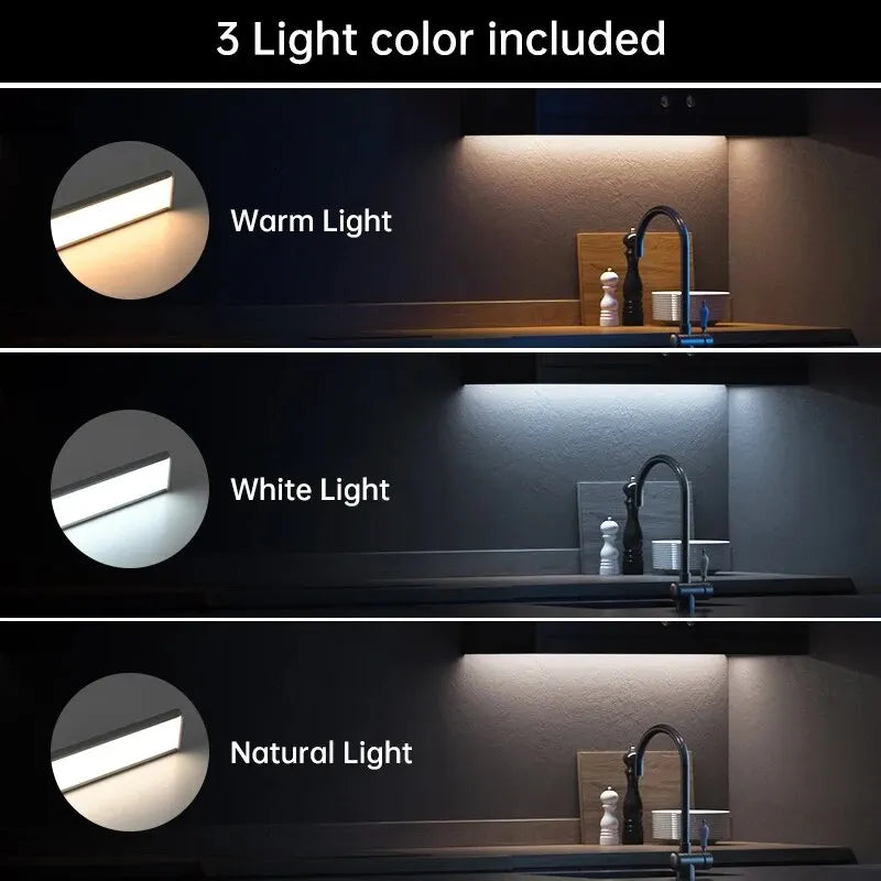 LED Motion Sensor Night Light &mdash; Wireless USB Under-Cabinet Light for Kitchen, Bedroom &amp; Wardrobe — view 3 of led &amp; smart lighting