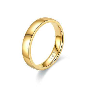 Women's Gold Plated Wedding Ring — Fashion Couple's Engagement Jewelry Gift — view 1 of jewelry