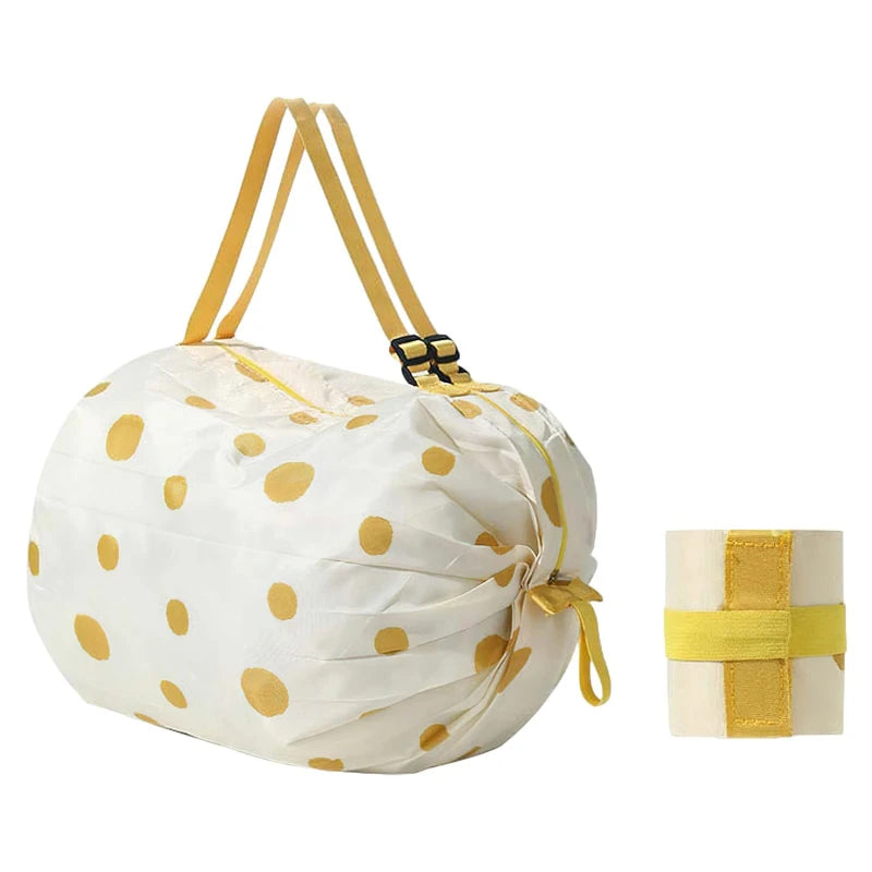 Foldable Waterproof Travel Bag - Portable Beach & Grocery Shopping Tote — view 9 of shopping bags